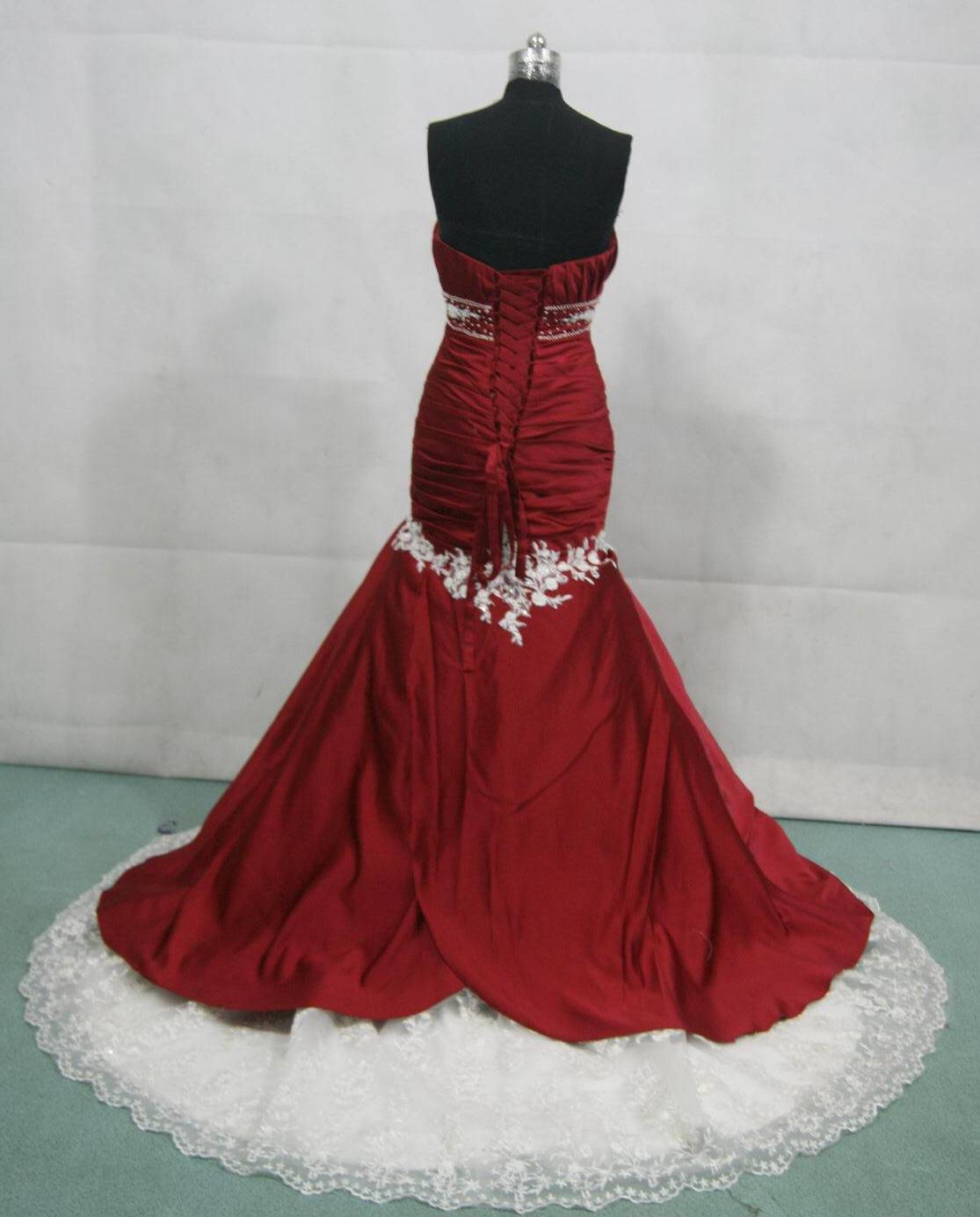 red ball gown